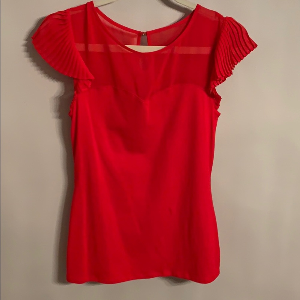 Red Express Silk + Cotton Top